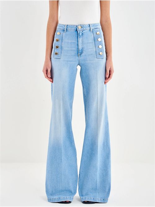 Jeans Giudith con Bottoni VICOLO | DAB5017/DENIM